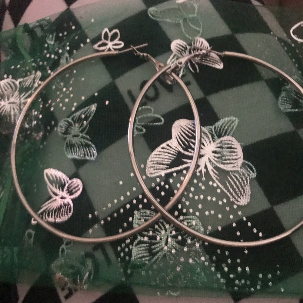 Silver Hoop Earrings